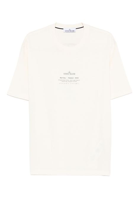 t-shirt 2100001 uomo avorio STONE ISLAND | L1S15 2100001 S0285V0093